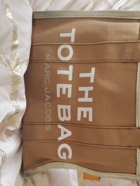 Marc Jacobs Tan Canvas The Tote Bag